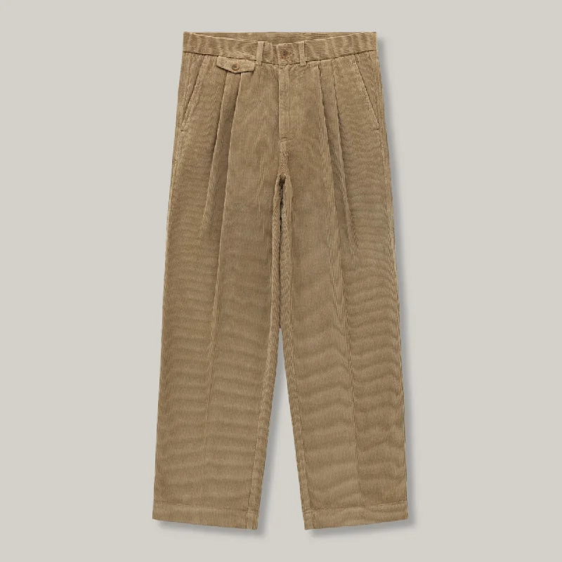 V - Neck Women's Ribbed Wool Sweaters for FallKNICKERBOCKER CORDUROY TOWN PANT - KHAKI
