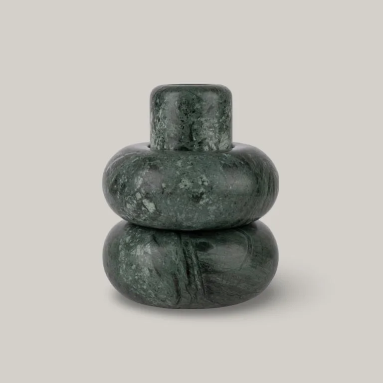 Split - Hem Women's Linen Blend Sweaters for SpringADDITION STUDIO - MOLECULAR VASE CHUNKY - INDIA GREEN