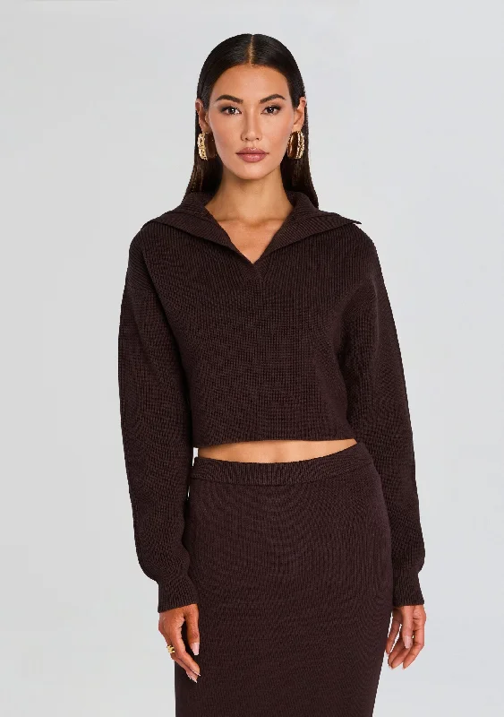 Plus Size Women's Side - Slit Sweaters in Bold SolidsRetta Sweater