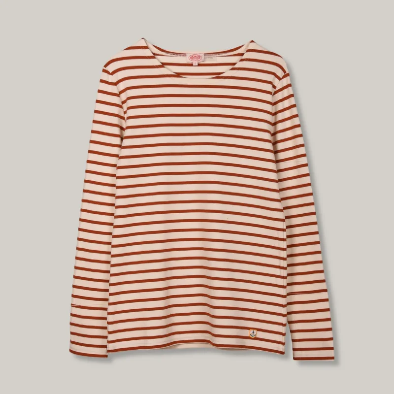 Plus Size Women's Oversized Chunky Knit SweatersARMOR LUX LADIES HERITAGE BRETON SHIRT L/S - NATURE/ POTTERS Plus Size Women's Oversized Chunky Knit SweatersARMOR LUX LADIES HERITAGE BRETON SHIRT L/S - NATURE/ POTTERS