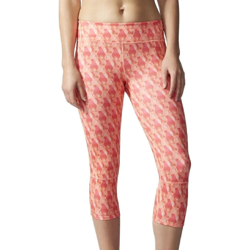 adidas Supernova Womens 3/4 Capri Running Tights - Orange