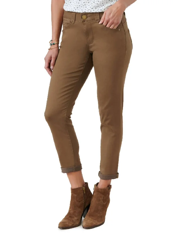 Plus - size women leggings with a comfortable and stretchy designGinger Snap Brown Ankle Skimmer Plus - size women leggings with a comfortable and stretchy designGinger Snap Brown Ankle Skimmer