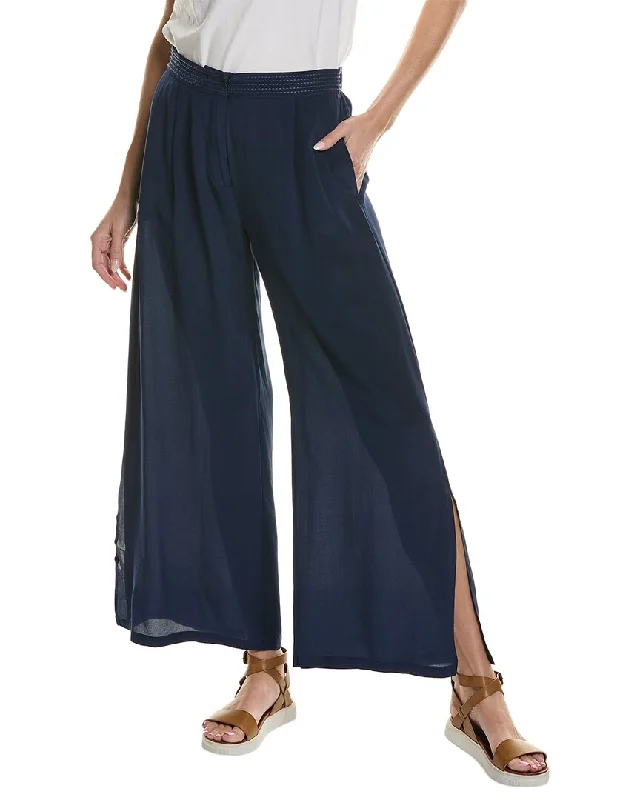 Belted women leggings for a defined waist and added styleJohnny Was High Slit Wide Leg Belted women leggings for a defined waist and added styleJohnny Was High Slit Wide Leg