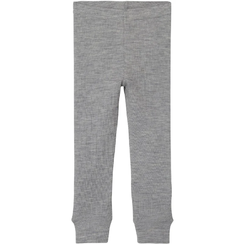 Cargo - pocket women leggings for added functionality and styleLil'Atelier Grey Melange Fable Wool Leggings Cargo - pocket women leggings for added functionality and styleLil'Atelier Grey Melange Fable Wool Leggings