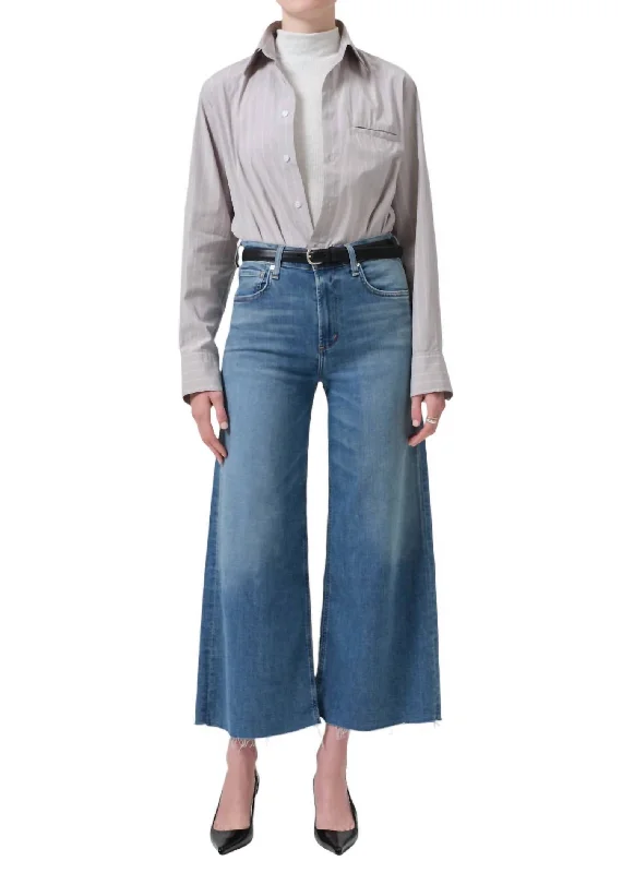 Lace - trimmed women leggings for an elegant and romantic touchLyra Crop Wide Leg Jean In Abliss Lace - trimmed women leggings for an elegant and romantic touchLyra Crop Wide Leg Jean In Abliss
