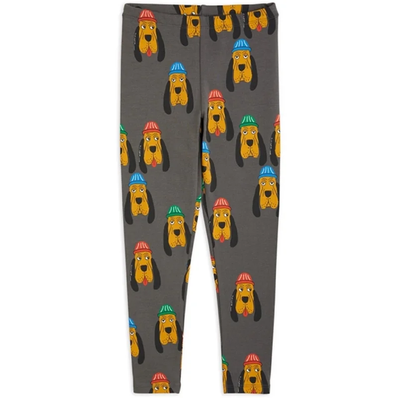 Fleece - lined women leggings for extra warmth in cold weatherMini Rodini Bloodhound Aop Leggings Grey Fleece - lined women leggings for extra warmth in cold weatherMini Rodini Bloodhound Aop Leggings Grey