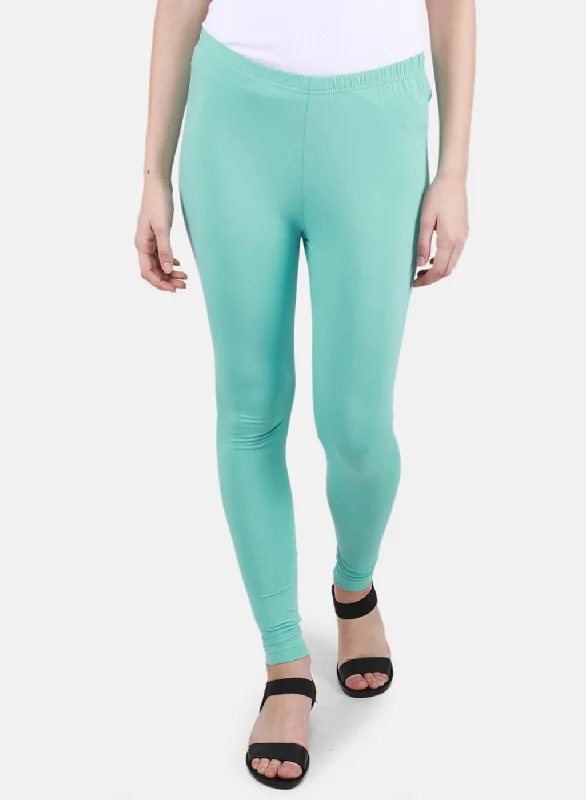 Bootcut women leggings for a unique and flattering silhouetteWomen Aqua Blue Solid Legging Bootcut women leggings for a unique and flattering silhouetteWomen Aqua Blue Solid Legging