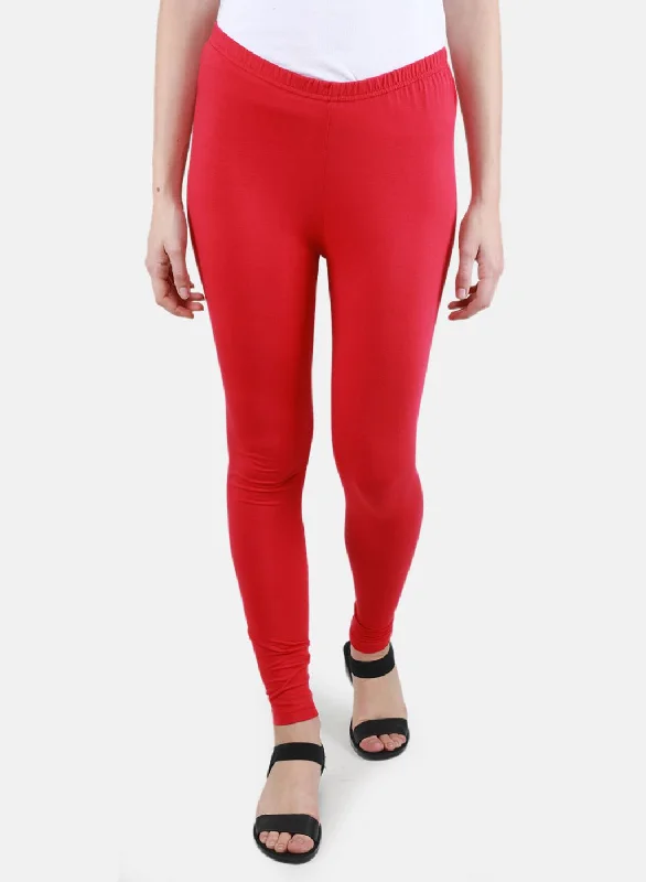 Metallic - finish women leggings for a glamorous and shiny outfitWomen Dark Pink Solid Legging Metallic - finish women leggings for a glamorous and shiny outfitWomen Dark Pink Solid Legging