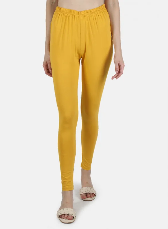 Organic cotton women leggings for an eco - friendly and soft optionWomen Mustard Plain Legging Organic cotton women leggings for an eco - friendly and soft optionWomen Mustard Plain Legging