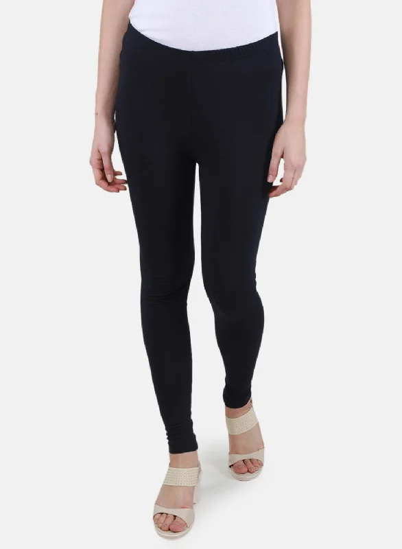 Metallic - finish women leggings for a glamorous and shiny outfitWomen NAvy Blue Solid Legging Metallic - finish women leggings for a glamorous and shiny outfitWomen NAvy Blue Solid Legging