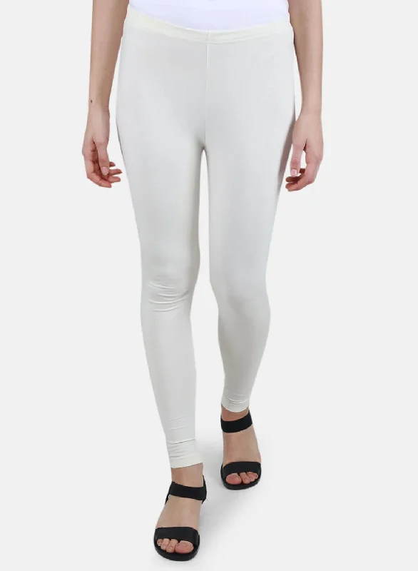 Maternity women leggings for expecting mothers' comfortWomen Off White Solid Legging Maternity women leggings for expecting mothers' comfortWomen Off White Solid Legging