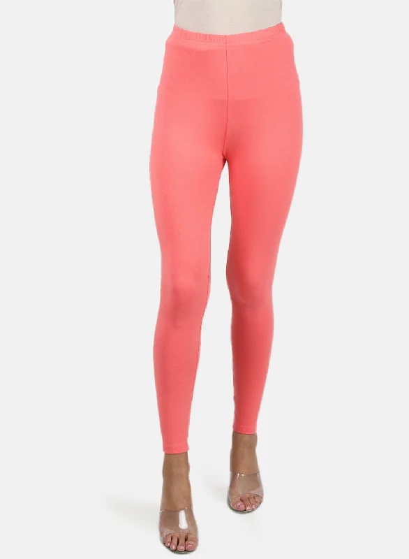 Patterned geometric women leggings for a modern and stylish appearanceWomens Orange Plain Legging Patterned geometric women leggings for a modern and stylish appearanceWomens Orange Plain Legging