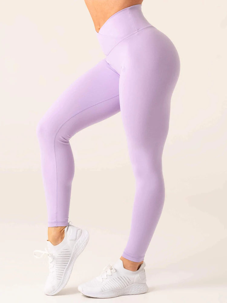 High - waisted women leggings for a tummy - control and flattering fitRyderwear | Momentum Cross Over Scrunch Leggings - Lavender High - waisted women leggings for a tummy - control and flattering fitRyderwear | Momentum Cross Over Scrunch Leggings - Lavender