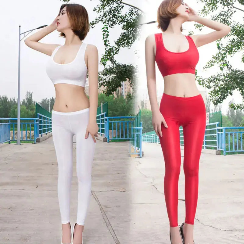 Ripped women leggings for a trendy and rebellious fashion statementIce Silk Transparent Candy Colour Skinny Leggings for Women Ripped women leggings for a trendy and rebellious fashion statementIce Silk Transparent Candy Colour Skinny Leggings for Women