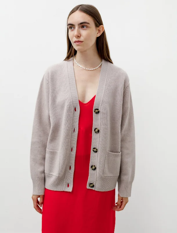 cable knit women cardigan with intricate patternsWool Blend Cardigan Cold Beige