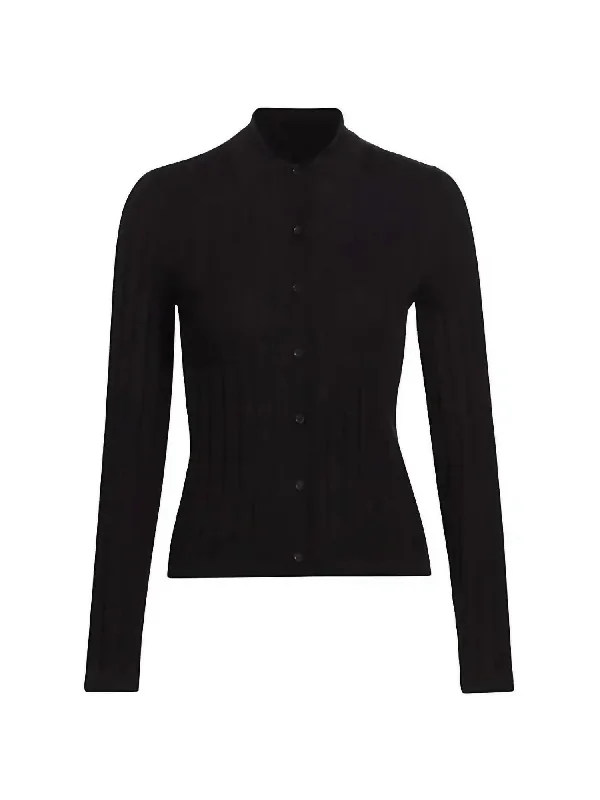 cropped women cardigan to pair with high - waisted jeansAlivia Cardigan In Black