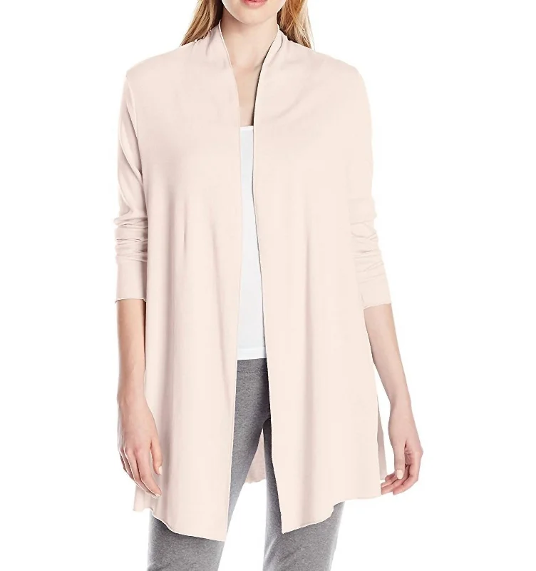 hooded women cardigan for added warmth and styleAmelia Knit Cardigan In Blush