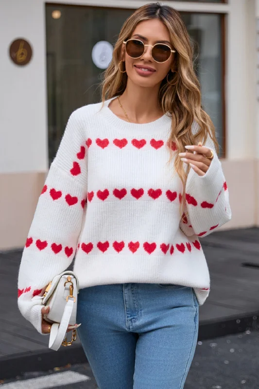 Plus Size Women's Embroidered Sweaters in Ethnic StylesAngel Wings Heart Round Neck Long Sleeve Sweater Plus Size Women's Embroidered Sweaters in Ethnic StylesAngel Wings Heart Round Neck Long Sleeve Sweater