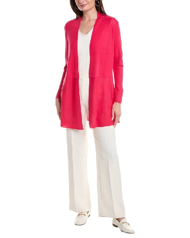 hand knitted women cardigan with artisanal charmAnne Klein Monteray Cardigan