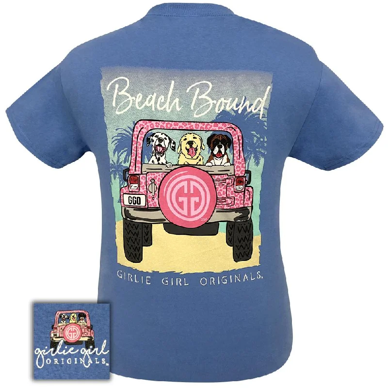 Ringer T Shirt Women with Retro - Inspired StripesBeach Bound-Iris SS-2101