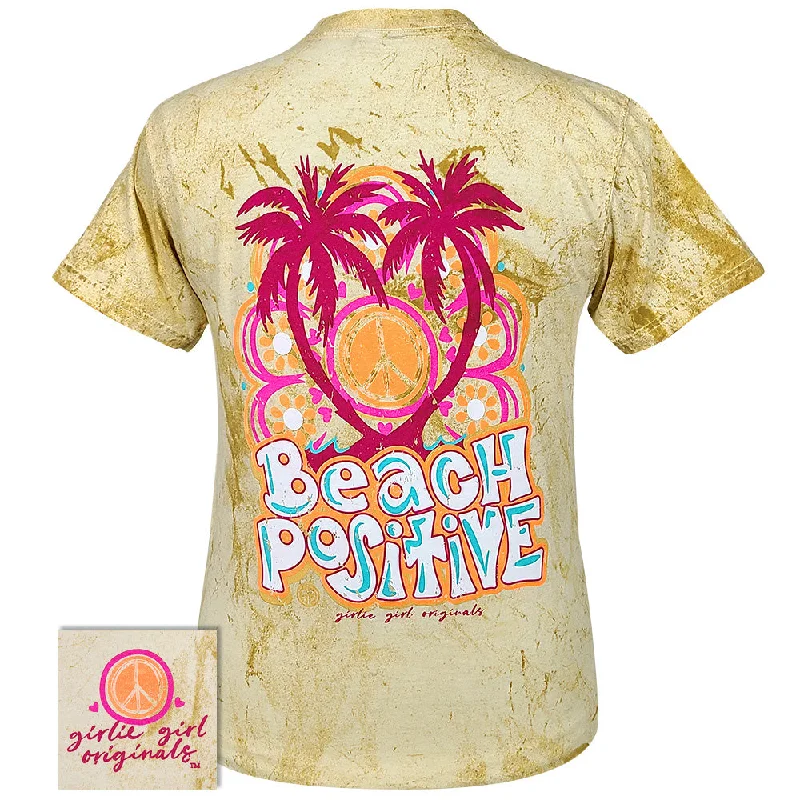 Embroidered Women T Shirt with Intricate DetailsBeach Positive Citrine SS-2485
