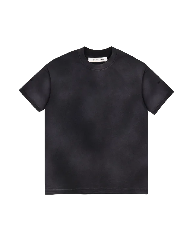 Embroidered Women T Shirt with Intricate DetailsBLACK OVERSIZED GARMENT DYE T-SHIRT Embroidered Women T Shirt with Intricate DetailsBLACK OVERSIZED GARMENT DYE T-SHIRT