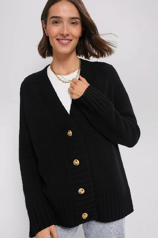maternity women cardigan for expecting momsBlack Rachel Cashmere Cardigan