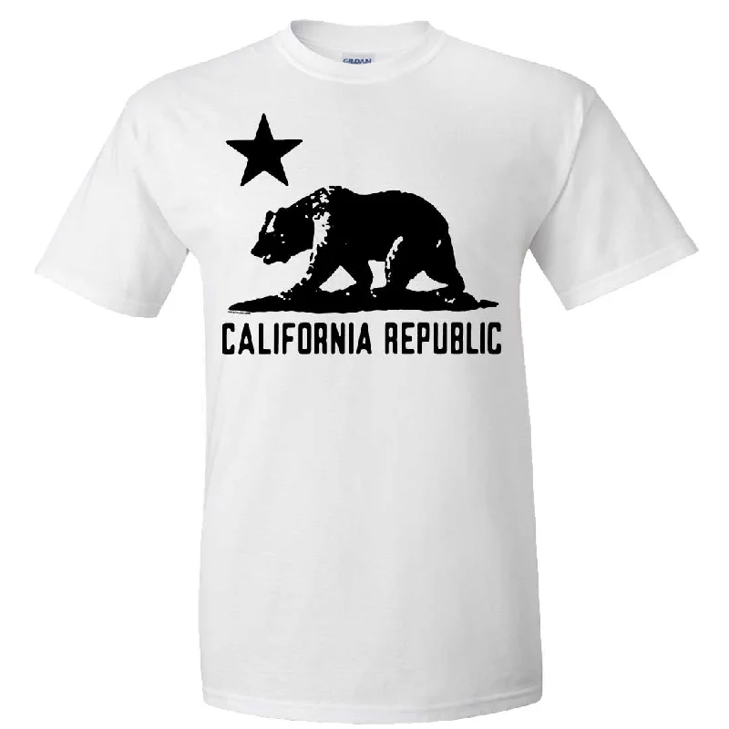 Crop Top Women T Shirt to Pair with High - Waisted BottomsCalifornia Flag Oversized Black Silhouette T-shirt/tee Crop Top Women T Shirt to Pair with High - Waisted BottomsCalifornia Flag Oversized Black Silhouette T-shirt/tee