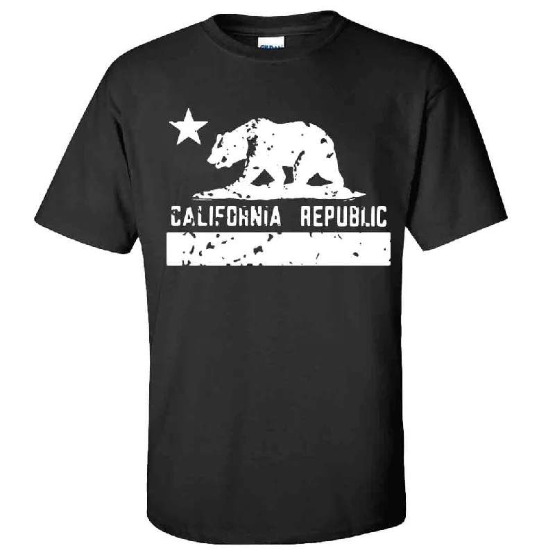Striped Women T Shirt in a Classic PatternCalifornia Flag White Print Silhouette Asst Colors T-shirt Striped Women T Shirt in a Classic PatternCalifornia Flag White Print Silhouette Asst Colors T-shirt
