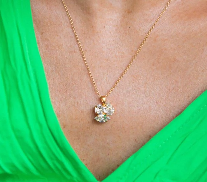 Tie - Front Women's Lambswool Sweaters in Pastel HuesCaroline Svedbom Ana Necklace Gold Crystal Tie - Front Women's Lambswool Sweaters in Pastel HuesCaroline Svedbom Ana Necklace Gold Crystal