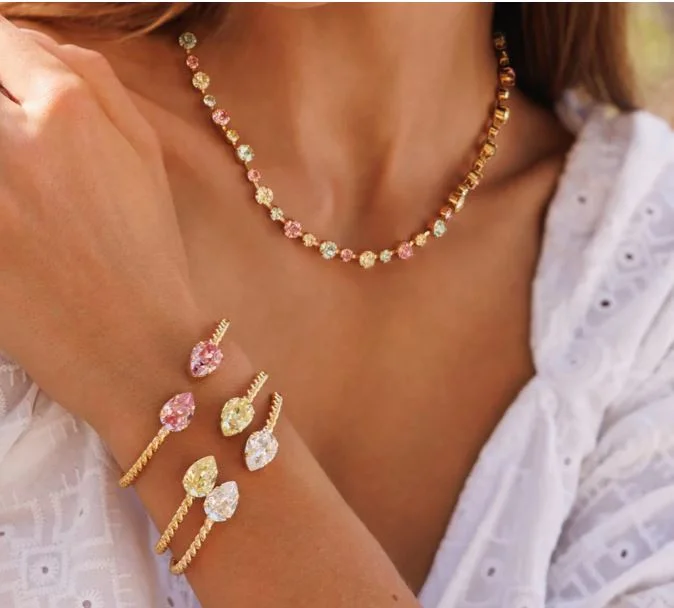 Tie - Front Women's Lambswool Sweaters in Pastel HuesCaroline Svedbom Calanthe Necklace Gold Tropicana Combo Tie - Front Women's Lambswool Sweaters in Pastel HuesCaroline Svedbom Calanthe Necklace Gold Tropicana Combo