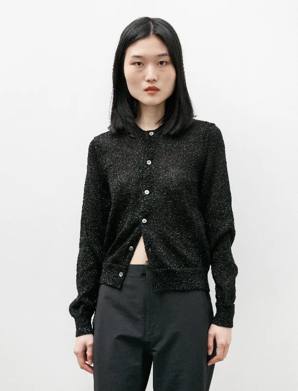 oversized women cardigan for a trendy and cozy lookBlack Stardust Cardigan