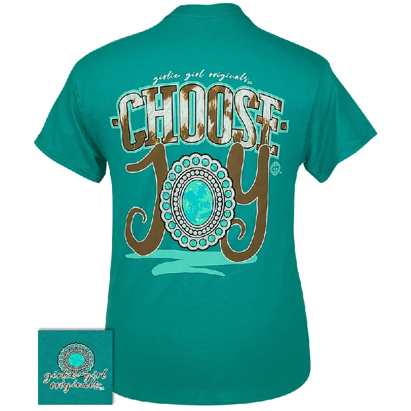 Floral Print Women T Shirt for a Feminine TouchChoose Joy Jade Dome SS-2439