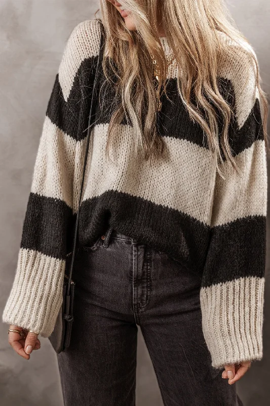 Button - Down Women's Shetland Wool Sweaters in Traditional PatternsPREORDER Color Block Round Neck Sweater Button - Down Women's Shetland Wool Sweaters in Traditional PatternsPREORDER Color Block Round Neck Sweater