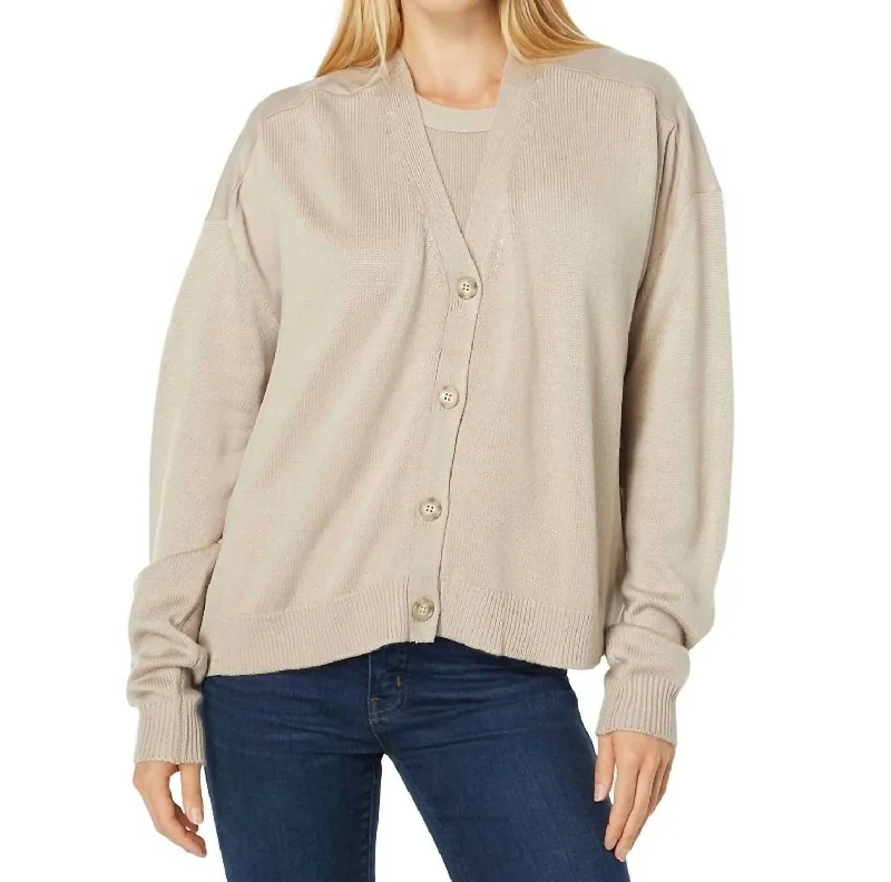 sequin embellished women cardigan for special occasionsCorinne Cardigan In Latte