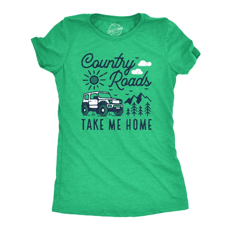 Sequined Women T Shirt for a Sparkly Night OutCountry Roads Take Me Home Women's T Shirt