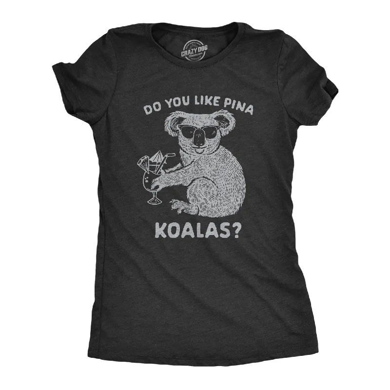 Ringer T Shirt Women with Retro - Inspired StripesDo You Like Pina Koalas Women's T Shirt