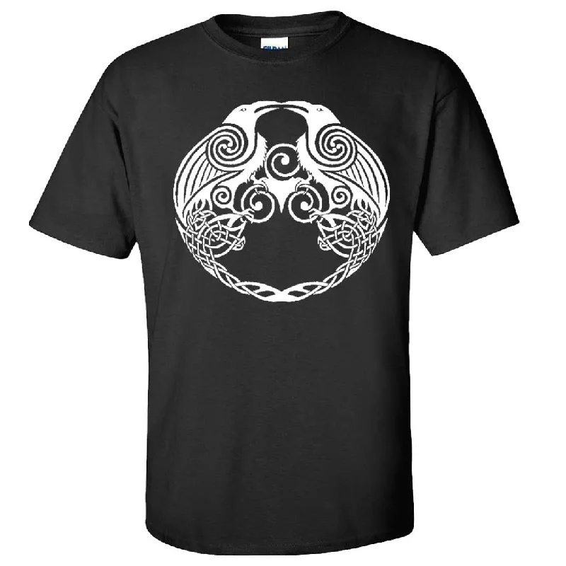 Pocketed Women T Shirt for Added FunctionalityDual Raven White Print Asst Colors T-shirt/tee Pocketed Women T Shirt for Added FunctionalityDual Raven White Print Asst Colors T-shirt/tee