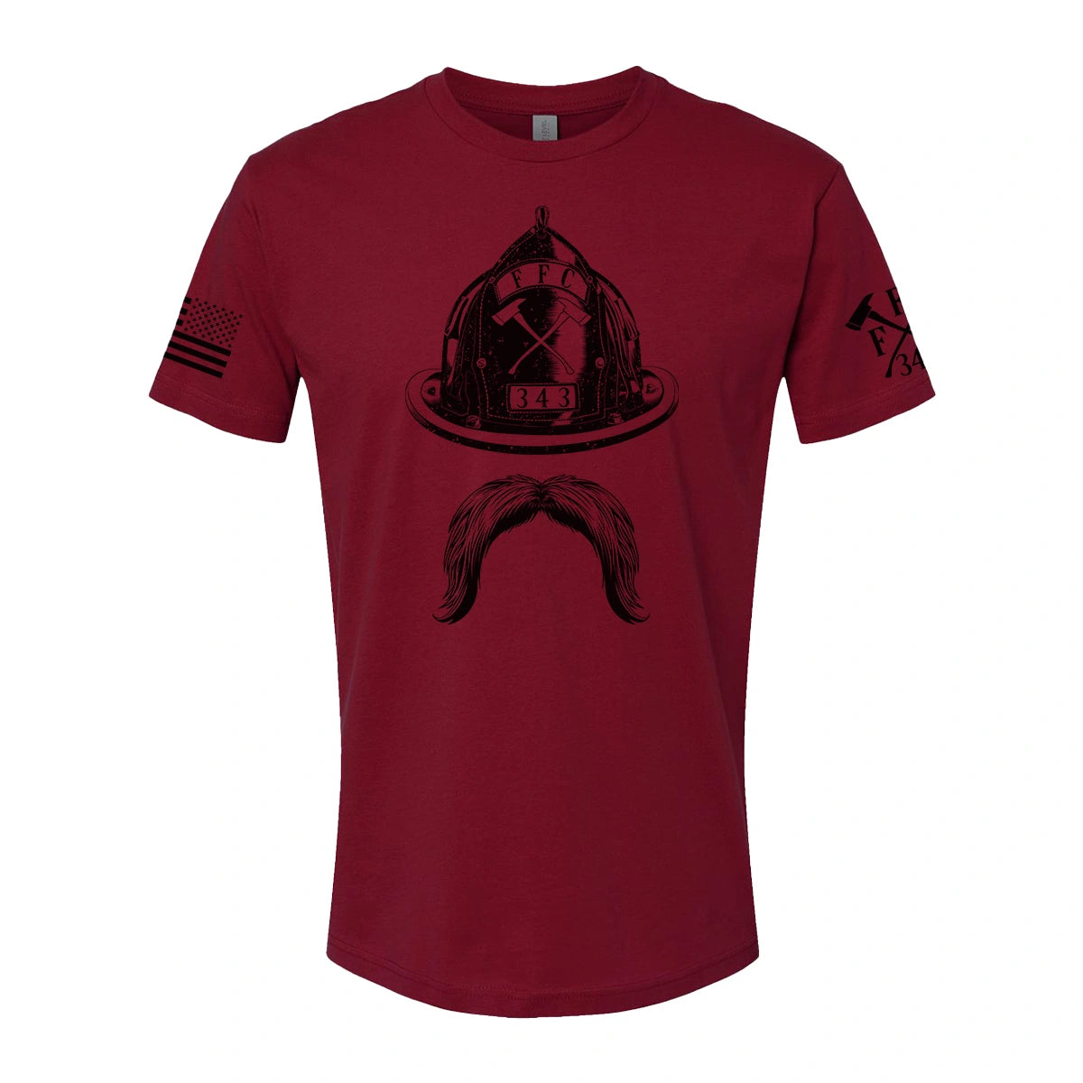 Embroidered Women T Shirt with Intricate DetailsFFC 343 Staches & Axes Premium T-Shirt Embroidered Women T Shirt with Intricate DetailsFFC 343 Staches & Axes Premium T-Shirt