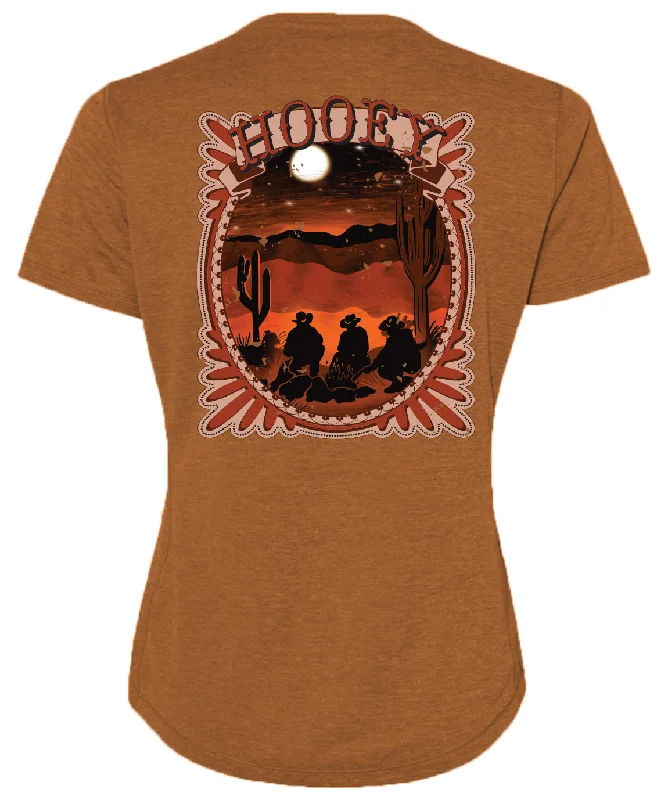 Crew Neck Women T Shirt with a Timeless Design"Fireside" Sienna Heather T-shirt