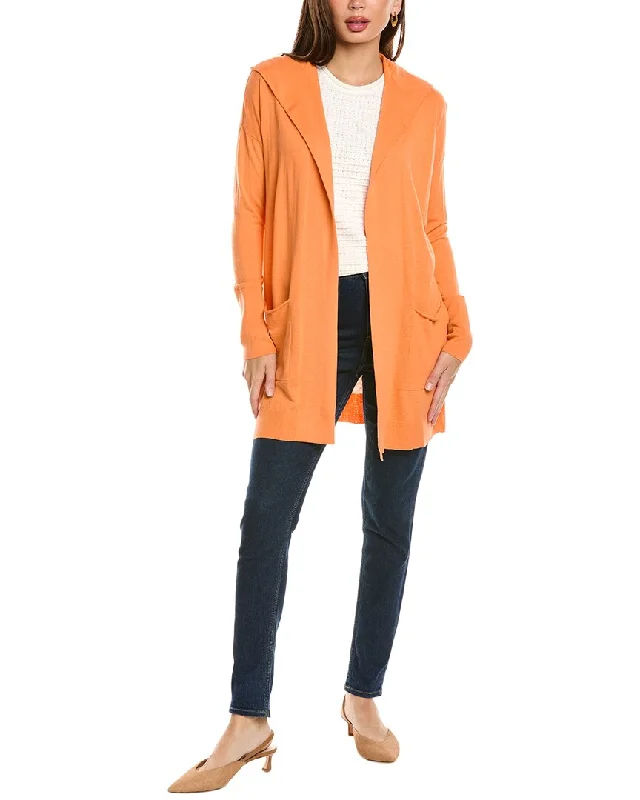 plus size women cardigan for comfortable layeringForte Cashmere Hooded Drape Silk & Cashmere-Blend Cardigan plus size women cardigan for comfortable layeringForte Cashmere Hooded Drape Silk & Cashmere-Blend Cardigan