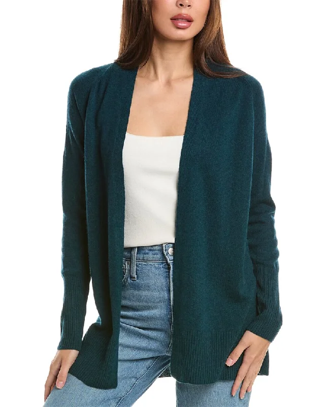 ribbed women cardigan with a classic textureForte Cashmere Rib Detail Cashmere Cardigan ribbed women cardigan with a classic textureForte Cashmere Rib Detail Cashmere Cardigan
