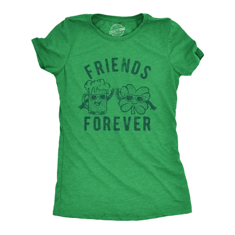 Sequined Women T Shirt for a Sparkly Night OutFriends Forever Beer And Clover Women's T Shirt Sequined Women T Shirt for a Sparkly Night OutFriends Forever Beer And Clover Women's T Shirt