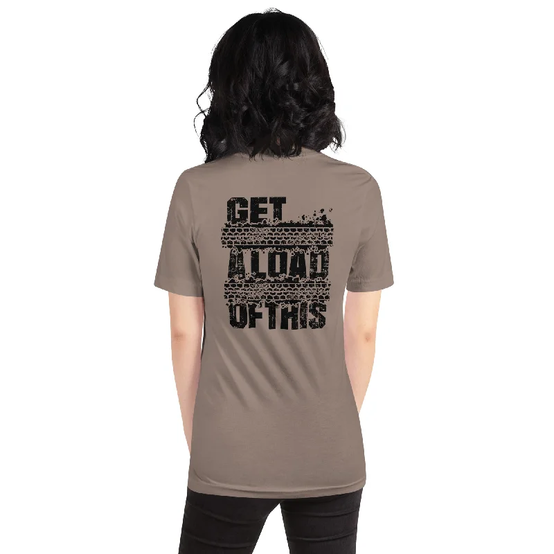 Embroidered Women T Shirt with Intricate DetailsGet A Load of This Tracks Unisex T-Shirt Embroidered Women T Shirt with Intricate DetailsGet A Load of This Tracks Unisex T-Shirt