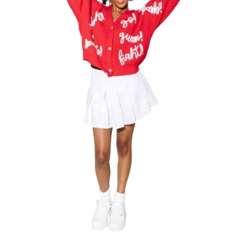 organic cotton women cardigan for an eco - friendly choiceGo Fight Win Cardigan In Red organic cotton women cardigan for an eco - friendly choiceGo Fight Win Cardigan In Red