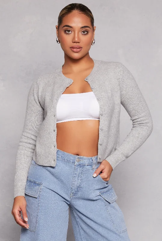 open front women cardigan for easy stylingMadden Girl Brushed Knit Cardigan