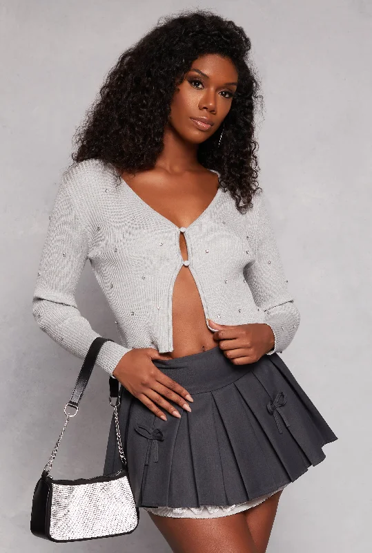plus size women cardigan for comfortable layeringMadden Girl Rhinestone Studded Button Front Cardigan plus size women cardigan for comfortable layeringMadden Girl Rhinestone Studded Button Front Cardigan