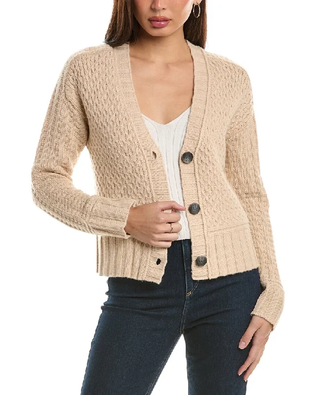 organic cotton women cardigan for an eco - friendly choiceHannah Rose Honeycomb Knit Wool & Cashmere-Blend Cardigan organic cotton women cardigan for an eco - friendly choiceHannah Rose Honeycomb Knit Wool & Cashmere-Blend Cardigan