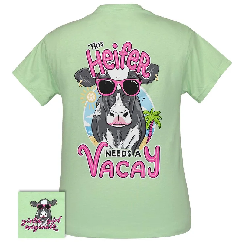 Plus Size Women T Shirt for a Comfortable and Flattering FitHeifer Vacay-Mint Green SS-2409 Plus Size Women T Shirt for a Comfortable and Flattering FitHeifer Vacay-Mint Green SS-2409