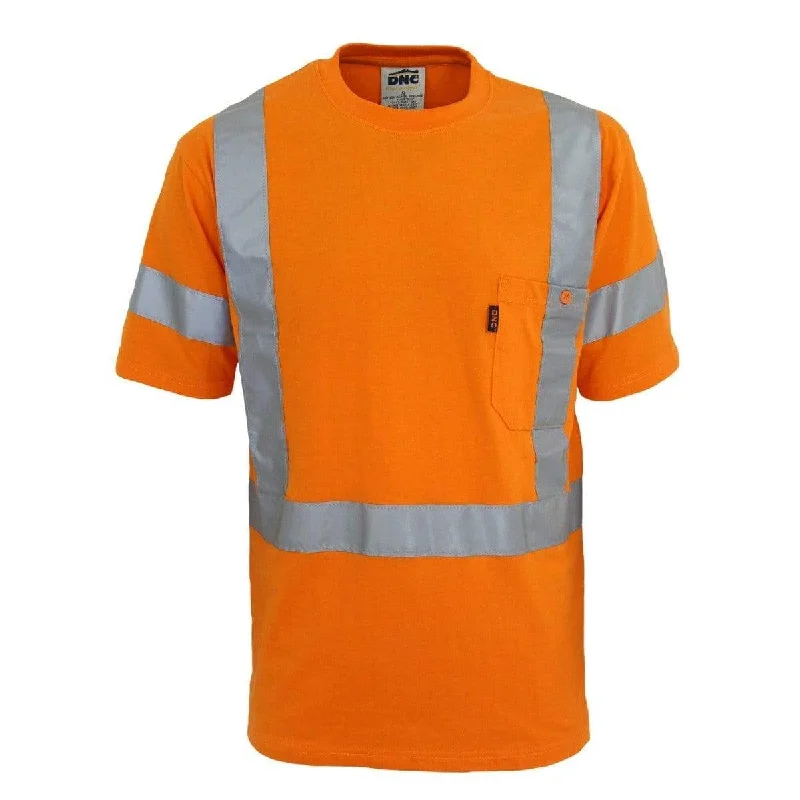 Dnc Workwear Hi-vis Cotton Taped Tee - 3917